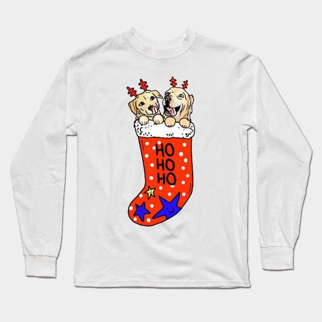 A stocking full of dogs Long Sleeve T-Shirt by HappyPawtraits